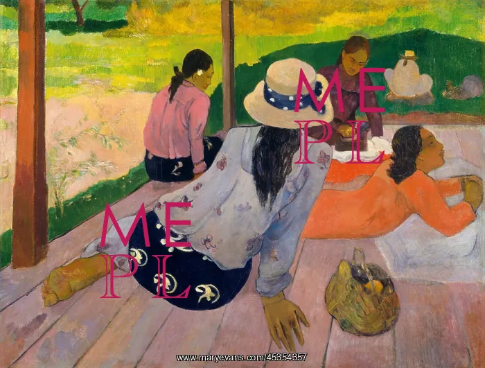 : The Siesta, by Gauguin : The Siesta, by Gauguin