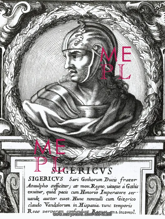 : SIGERICO ( -415). Visigoth king during seven days : SIGERICO ( -415). Visigoth king during seven days