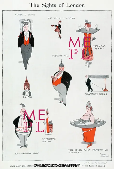 : The Sights of London, by William Heath Robinson : The Sights of London, by William Heath Robinson