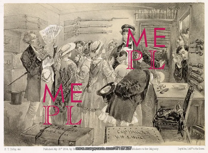 : Sightseers on board the Hecla in the Crimea : Sightseers on board the Hecla in the Crimea