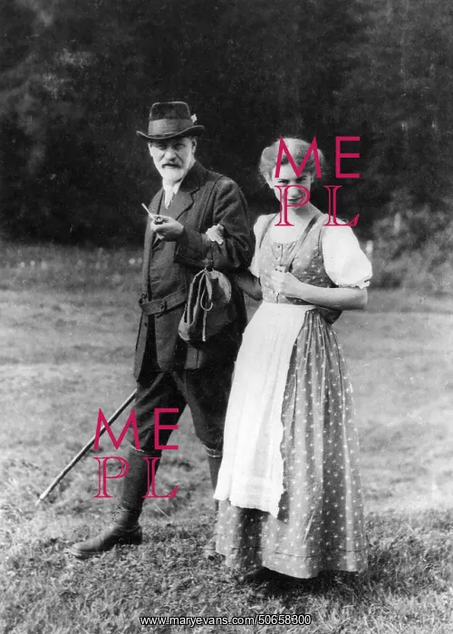 : Sigmund Freud and Anna Freud, 1913 : Sigmund Freud and Anna Freud, 1913