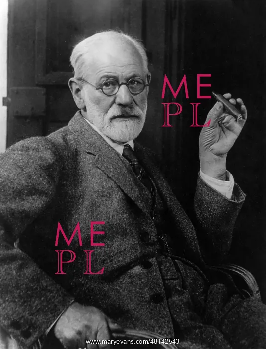 : Sigmund Freud with Cigar : Sigmund Freud with Cigar