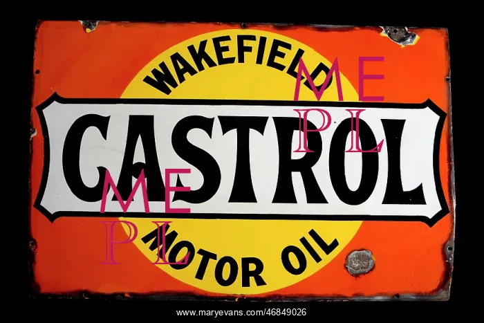 : Sign for Castrol Motor Oil : Sign for Castrol Motor Oil