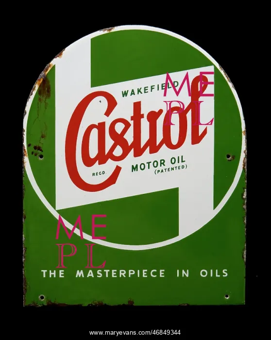 : Sign for Castrol Motor Oil : Sign for Castrol Motor Oil