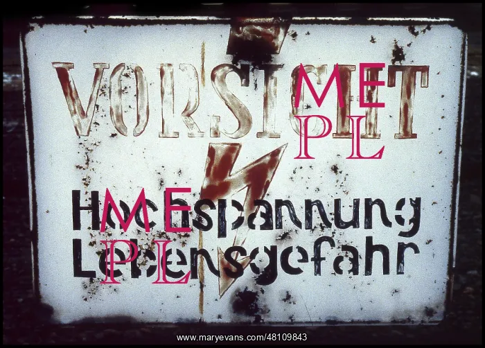 : Sign Danger High Voltage Auschwitz : Sign Danger High Voltage Auschwitz