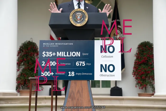 : Sign on the podium attacking the report of : Sign on the podium attacking the report of