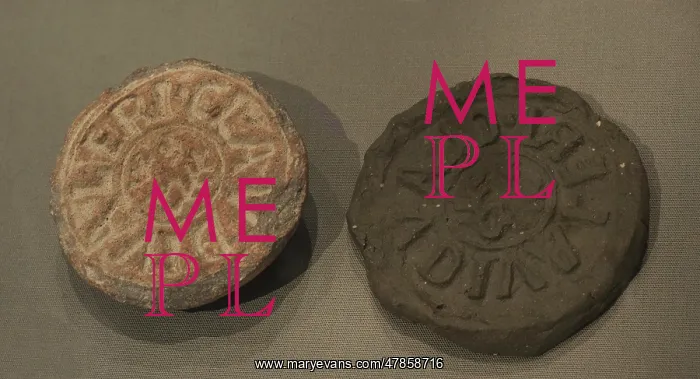 : Signacula. Terracotta stamp, and modern impression : Signacula. Terracotta stamp, and modern impression