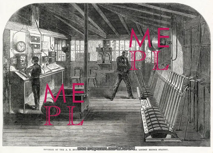 : Signal boxes controlling in London Bridge 1866 : Signal boxes controlling in London Bridge 1866