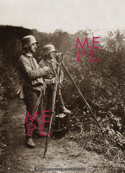 : Signal post during a maneuver of the Reichswehr, 1925 : Signal post during a maneuver of the Reichswehr, 1925