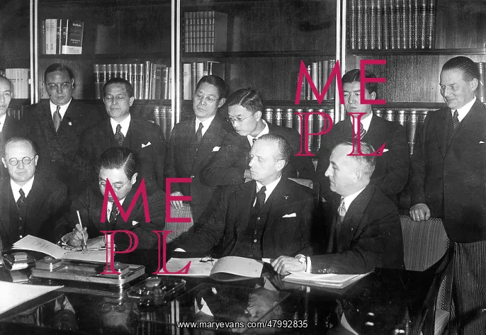: Signing of Anti-Comintern Pact, Berlin, Germany : Signing of Anti-Comintern Pact, Berlin, Germany
