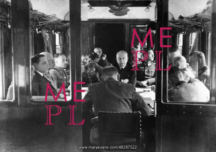 : Signing of the armistice at CompiEugne, 1940 : Signing of the armistice at CompiEugne, 1940