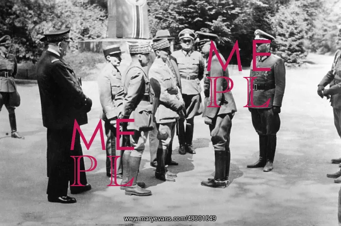 : Signing of the armistice at CompiEugne, 1940 : Signing of the armistice at CompiEugne, 1940