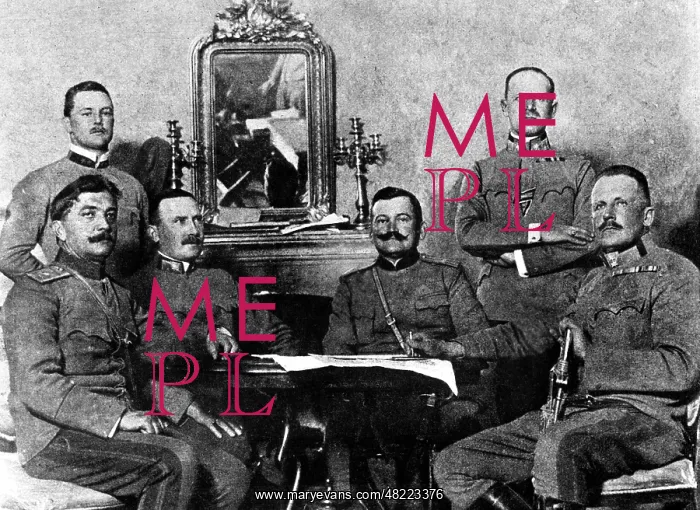 : Signing of the capitualtion contract in Cetinje, 1916 : Signing of the capitualtion contract in Cetinje, 1916