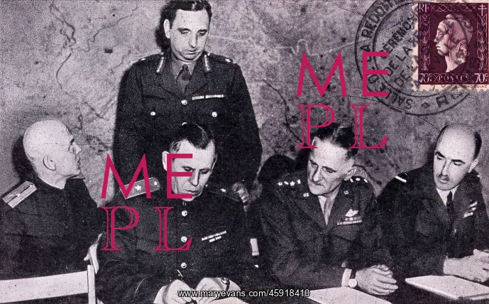 : Signing of German surrender, Reims : Signing of German surrender, Reims