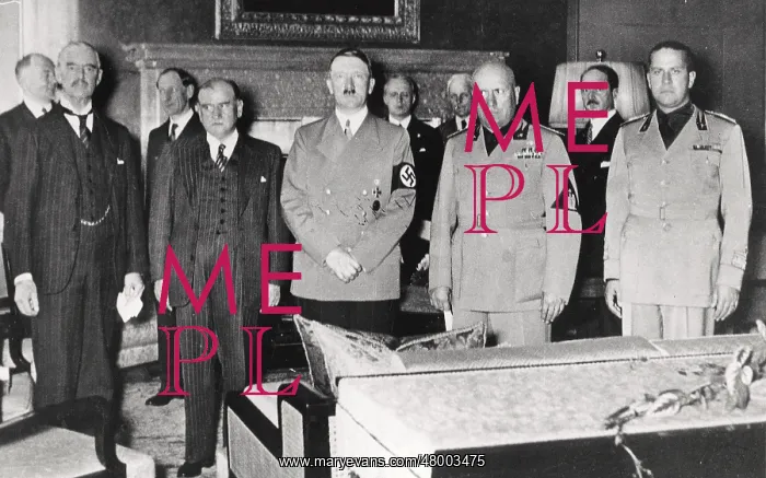 : After signing the Munich Agreement of 1938 : After signing the Munich Agreement of 1938