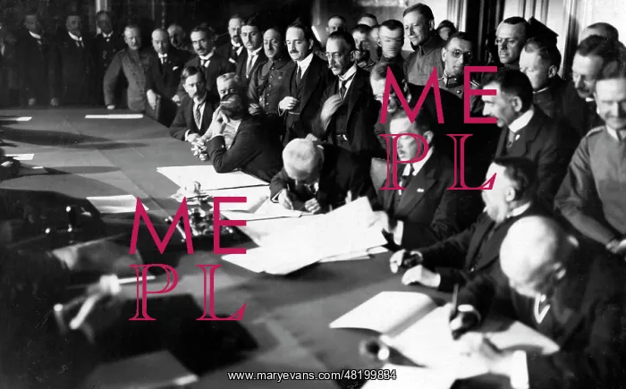 : Signing the Treaty of Bucharest, 1918 : Signing the Treaty of Bucharest, 1918