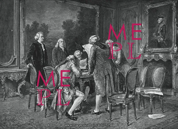 : Signing Treaty of Peace, 1782 : Signing Treaty of Peace, 1782