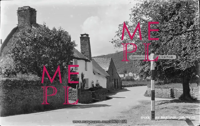 : Signpost at Brendon : Signpost at Brendon