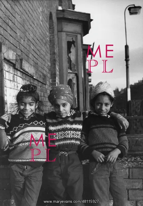 : Three Sikh boys : Three Sikh boys