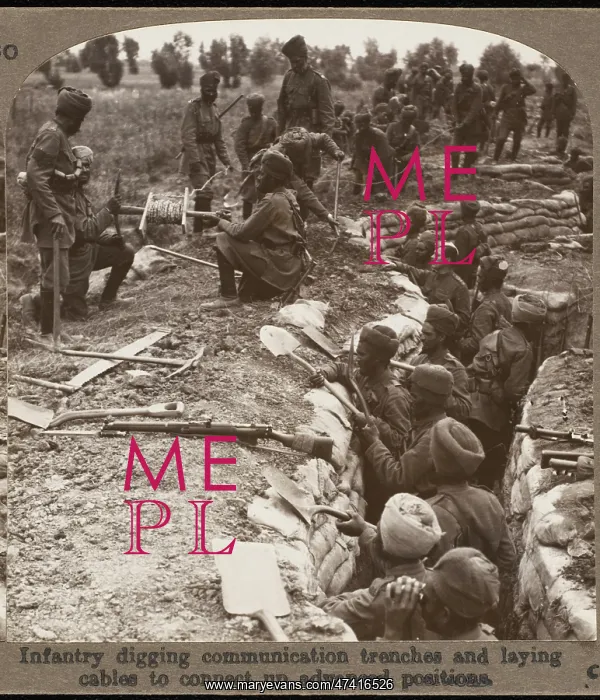 : SIKH TROOPS DIGGING : SIKH TROOPS DIGGING