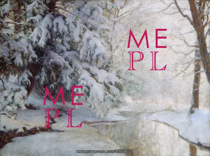: SILENT DAWN, by Walter Launt Palmer, c. 1919, American : SILENT DAWN, by Walter Launt Palmer, c. 1919, American