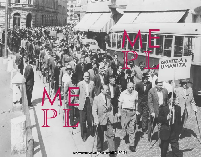 : Silent march in Bolzano 1955 : Silent march in Bolzano 1955