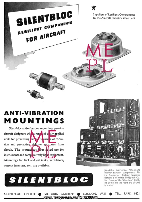 : Silentbloc Resilient Components For Aircraft : Silentbloc Resilient Components For Aircraft