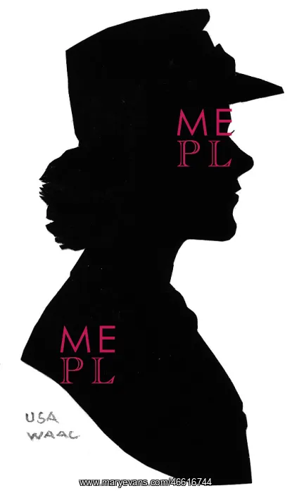  : Silhouette of American WAAC