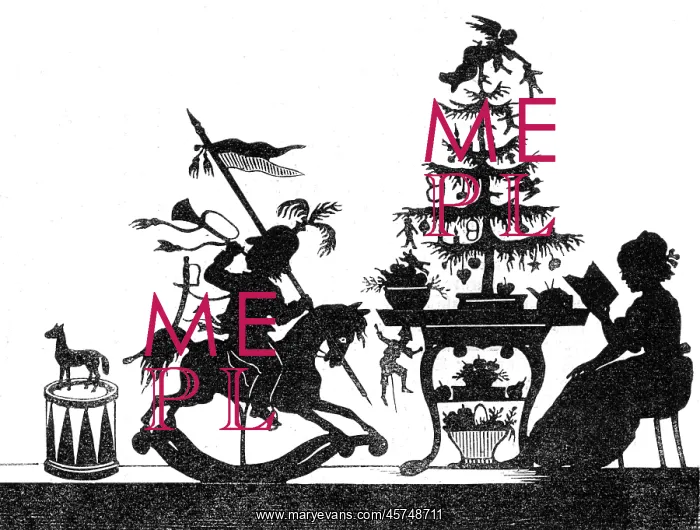 : Silhouette - Children and Birds : Silhouette - Children and Birds