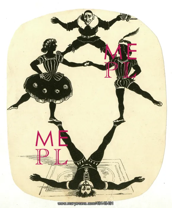 : Silhouette, Circus Acrobats : Silhouette, Circus Acrobats