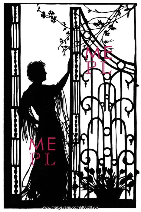 : Silhouette of Conchita Supervia : Silhouette of Conchita Supervia