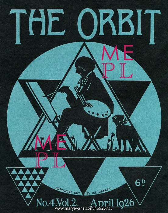 : Silhouette cover design for The Orbit magazine : Silhouette cover design for The Orbit magazine