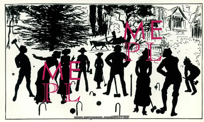  : Silhouette, The Croquet Party