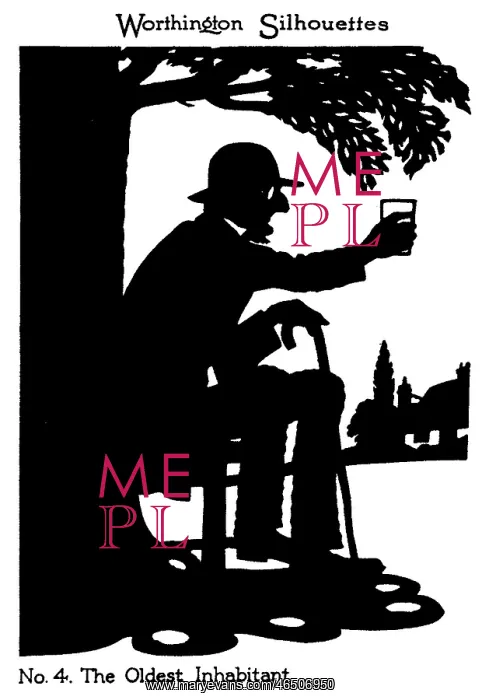 : Silhouette of an elderly man with a glass of beer : Silhouette of an elderly man with a glass of beer