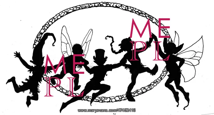 : A silhouette of elves in front of mirror : A silhouette of elves in front of mirror