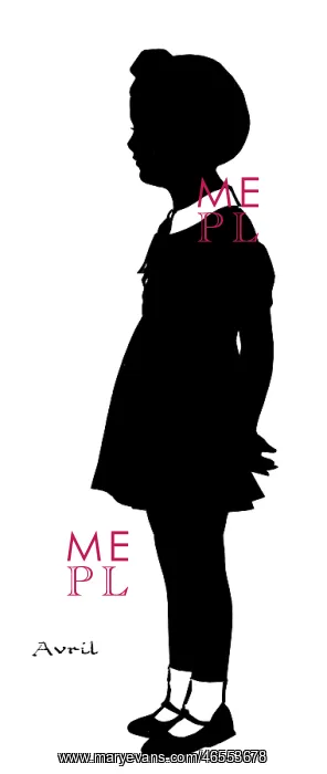 : Silhouette of a girl : Silhouette of a girl