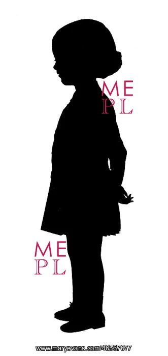 : Silhouette of girl : Silhouette of girl