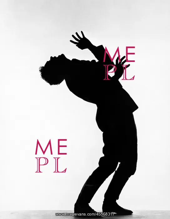 : Silhouette of happy man saying yes : Silhouette of happy man saying yes
