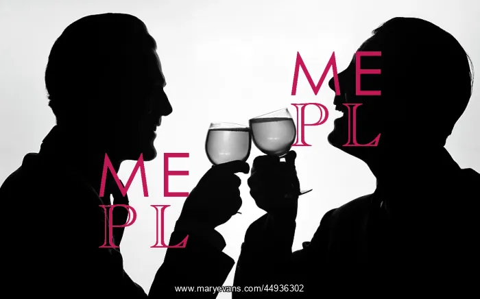 : Silhouette Two Happy Men Making Toast with Glasses : Silhouette Two Happy Men Making Toast with Glasses