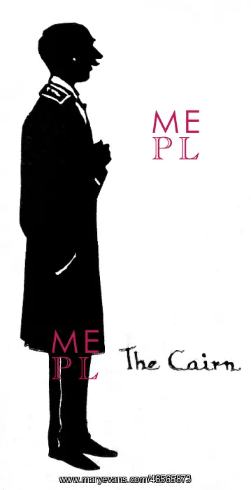 : Silhouette of hotel commissionaire : Silhouette of hotel commissionaire