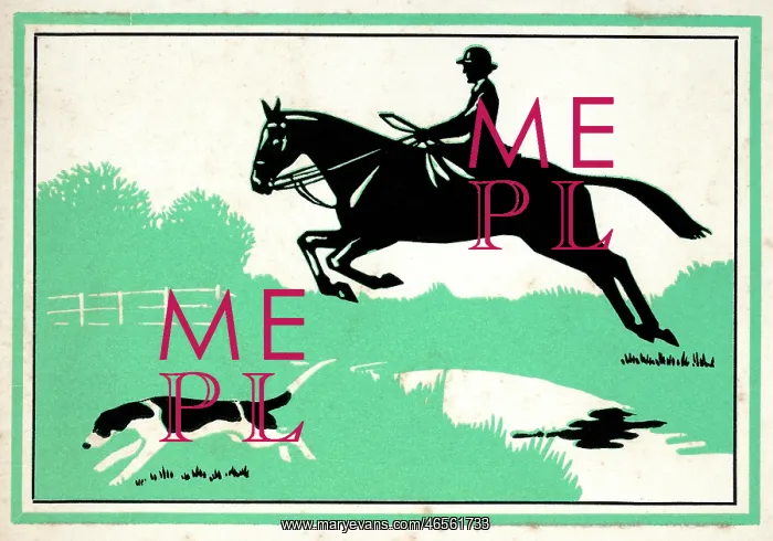: Silhouette of hunting scene : Silhouette of hunting scene