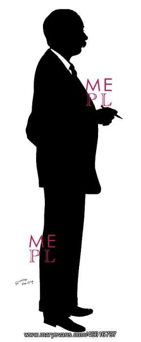 : Silhouette of Lord Provost Thomson of Edinburgh : Silhouette of Lord Provost Thomson of Edinburgh