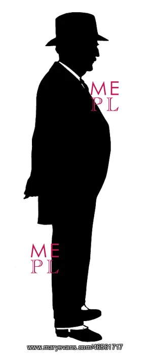 : Silhouette of a man : Silhouette of a man