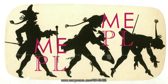  : Silhouette, Man bowing in three stages