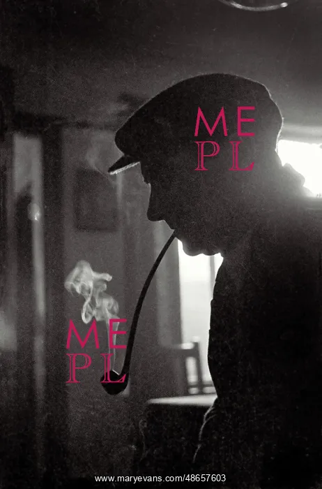 : Silhouette of man smoking, Yorkshire : Silhouette of man smoking, Yorkshire