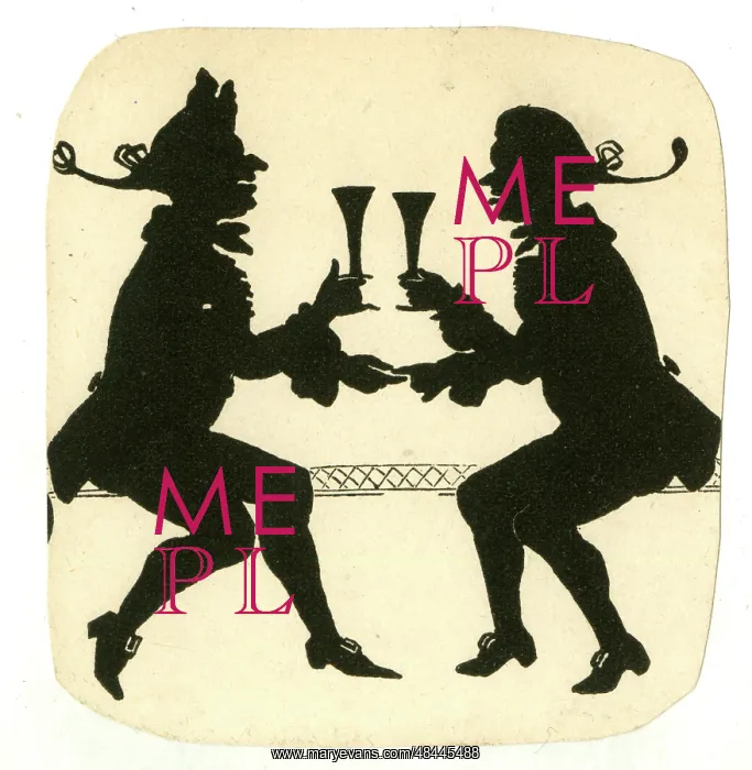  : Silhouette, Two men sitting drinking