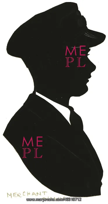  : Silhouette of a Merchant Navy officer