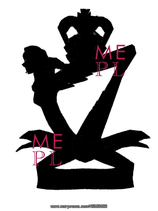  : Silhouette of a military badge