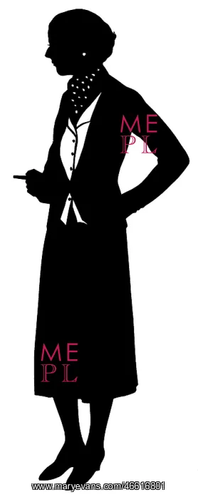 : Silhouette of Mrs Lottie Orme : Silhouette of Mrs Lottie Orme