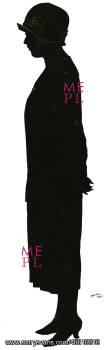 : Silhouette of Mrs St John of Bexhill : Silhouette of Mrs St John of Bexhill